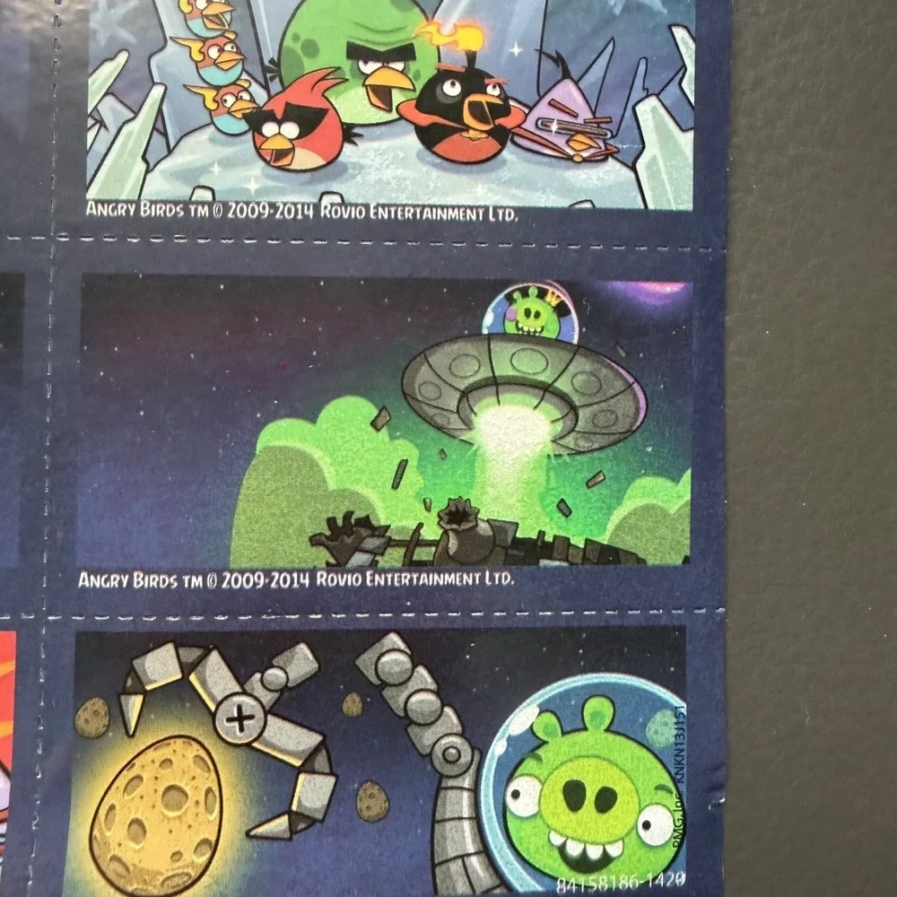 Angry Birds SET Pencils Valentine Cards Temporary Tattoos Video Game Merchandise